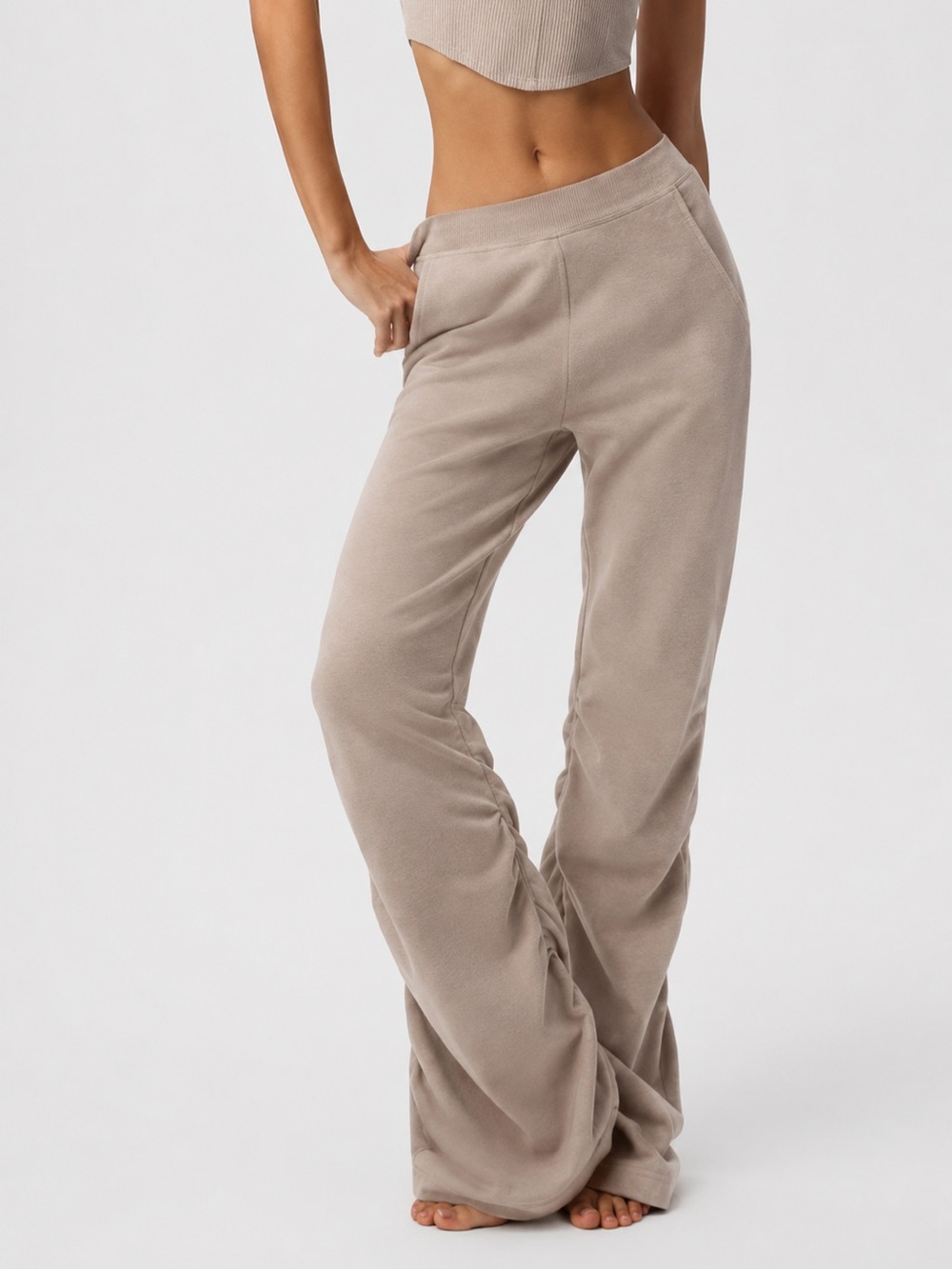 Alo yoga $168 MSRP ruched soft sculpt modal cozy pants